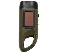 sunroot Mini Torcia Elettrica Solare generatore a manovella di emergenza LED Ricaricabile Torcia Portatile Potente Campeggio Esterna