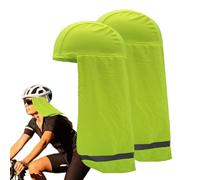 Suns for Safety Casco | Visiera parasole riflettente per il collo fodera rigida con aletta per il collo, traspirante, protezione solare