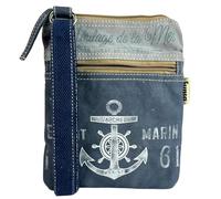 Sunsa Borsa a tracolla vegana blu maritim borsa da donna mini borsa a tracolla in tela vintage retrò borsa per gli amanti del mare. tela crossbody bag