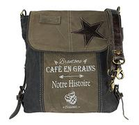 Sunsa Borse da Donna Vintage Borse a tracolla Borsette in Canvas / Telo olona con pelle 51682