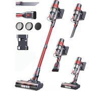 SunSare 450W&40KPA&55mins Aspirapolvere Senza Fili, Scopa Elettrica Senza Fili con Touch Screen Intelligente, Aspirapolvere Potente per Pavimenti/Tappeti/Peli Animali