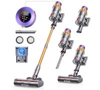 SunSare Aspirapolvere Senza Fili Potente 45Kpa&550W, 60Mins Scopa Elettrica Senza Fili con Ricarica a Muro e Funzione Autoportante, 7 in 1 Aspirapolvere Senza Filo per Pavimenti/Tappeti/Casa X7A
