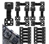 Sunscreen Clips, Shade Fasteners, 100 pezzi Awning Clamp Set, Round Windproof Fixing Hardware, Reusable Sail Mount for Tent, Patio, Backyard, Farm, Garden Covering 4,13 x 1,46 pollici