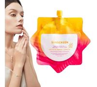 Sunscreen Gel SPF 50, Clear Face Lozione, 50 ml Broad Spectrum Sunblock UV Protection, Travel Size, Lightweight No Greasy Gel for Beach, Hiking, Outdoor Activities and Daily Use