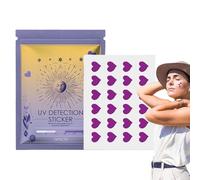 Sunscreen Patch, 4 g Heart Shape Sun Blocking Patches, waterproof Body Decals,)24 Pezzi) Hot Weather Protection, portatile Outdoor Sports Sunblock For All-Day Coverage, 3,94 x 5,91 Inches