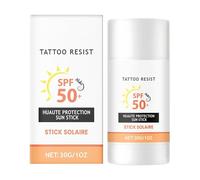 Sunscreen Stick, 30g Natural Tattooing Sun Sticks, Gentle Lightweight Formula, SPF 50+ Nourishing Sun Protection Balm for Swimmers, Outdoor Concerts, Family Pool Days, Fitness Enthusiasts