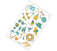Sunscreen Stickers, Uv Reminder Patch, 4.72x2.99x0.01 Inches Color Changing Design and Sun Exposure Alert, Detection Tool for Trips, Training, Fishing, Camping, Picnics, Garden, Work, Hiking, Sports,