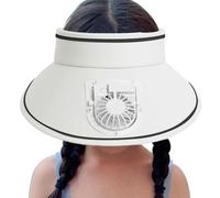 Sunscreen Sun Hat, Breathable Hollow Top, UV Protection Headgear for Golfing, Portable Wind-Speed cap, High-Performance Headwear with USB-Charging Fan, Wide-Brimmed Guard for Shielding Glare Coolings