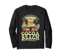 Sunse di surf della costa est della spiaggia di cacao retrò Maglia a Manica