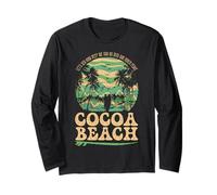 Sunse di surf della costa est della spiaggia di cacao retrò Maglia a Manica