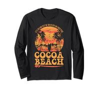 Sunse di surf della costa est della spiaggia di cacao retrò Maglia a Manica