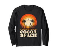 Sunse di surf della costa est della spiaggia di cacao retrò Maglia a Manica