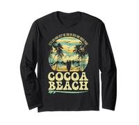 Sunse di surf della costa est della spiaggia di cacao retrò Maglia a Manica