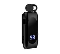 SUNSEATON Auricolare Bluetooth Business con Filo Retrattile, Auricolar Senza Fili con Microfono, Bluetooth V5.2, Vivavoce, Compatibile per Universale Smartphone (Nero)