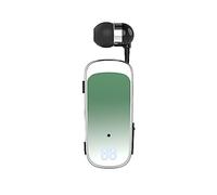 SUNSEATON Auricolare Bluetooth Business con Filo Retrattile, Auricolar Senza Fili con Microfono, Bluetooth V5.2, Vivavoce, Compatibile per Universale Smartphone (Verde)