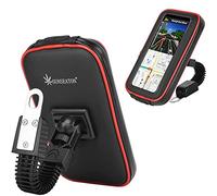 SUNSEATON Custodia Impermeabile Supporto perTelefono per Moto, Ruotata a 360 ° Supporto Universale per Moto per GPS (L, Nero)