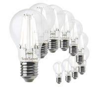 SUNSEED 10x Lampadina E27 Filamento LED Bianco 12W Goccia A60 1521 Lm Luce Calda 3000K, 100W Equivalente