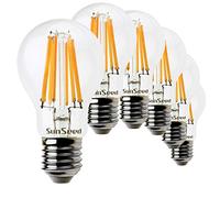 SUNSEED 6x Lampadina E27 Filamento LED 10W Goccia A60 1200 Lm Luce calda 2700K, 83W Equivalente