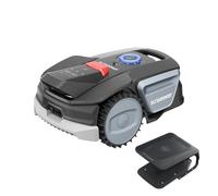 Sunseeker V1 con Garage, Robot Tagliaerba Senza Filo Perimetrale, 300 m² per Piccoli Giardini, Vision AI, Evitamento degli Ostacoli, Pendenze 27%, Taglio con un Clic, Controllo tramite App