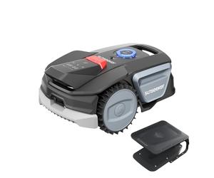 Sunseeker V1 con Garage, Robot Tagliaerba Senza Filo Perimetrale, 300 m² per Piccoli Giardini, Vision AI, Evitamento degli Ostacoli, Pendenze 27%, Taglio con un Clic, Controllo tramite App