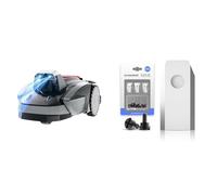 Sunseeker V3 Robot Tagliaerba Senza Filo Perimetrale 600 m², Vision AI, Doppio Occhio, Pendenza 42%, Controllo Tramite APP + Sunseeker Lame per Tosaerba Robot V3 & V3 Plus, 12 pezzi