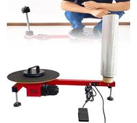 Sunseota Avvolgitrice elettrica con Film Estensibile, avvolgitore per Pallet, avvolgitore per Film Estensibile, Tavolo Rotante da 40 cm, velocità 30 Giri/min