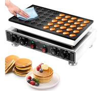 Sunseota Crêpière elettrica Antiaderente, 25/50 Fori, Macchina per crêpe, Macchina per Waffle, Macchina per Toast, Padella per crêpe 50holes