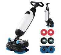 Sunseota Lavasciuga Pavimenti Professionale, con Pista di Pulizia da 43 Cm, Lucidatrice E Pulitrice per Pavimenti Multifunzione, 360 Giri/Min, Pulizia Profonda di Piastrelle E Fughe White-12A