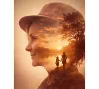 Sunset 120 Piece Jigsaw Puzzles for Adults, Colourful, Challenging & Brainteasing Adult puzzles 120 Pieces Woman Memories, Fun jigsaws for The Whole Family 10x8 inch