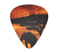 Sunset African Savana - Set di 12 pagaie per chitarra, yukri, 3 spessori