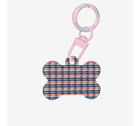 Sunset and Sunrise con onde del mare dell'oceano stampa a forma di osso piastrine per cani su entrambi i lati ciondoli personalizzati per cani e gatti