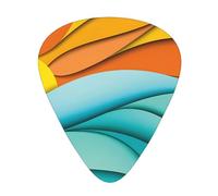 Sunset and Sunrise With Ocean Sea Waves - Plettri per chitarra acustica, chitarra elettrica, ukulele, confezione da 12