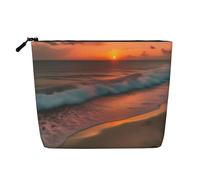 Sunset at The Beach - Trousse da viaggio versatile, perfetta per l'uso quotidiano e viaggi di lavoro, Nero , Taglia unica, Beauty case