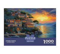 Sunset at The Harbor 1000 Pezzi Puzzle Difficile Regalo Creativo Per Il Relax Per Adulti Confezione Di Alta Qualità Sfide Extra Divertenti Intrattenimento Creativo 70x50cm/1000pcs