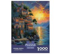 Sunset at The Harbor Puzzle Impossible 1000 Pezzi Decorazione Per La Casa. Giochi Rilassamento E Intelligence Per Adulti E Ragazzi Da 14 Anni 70x50cm/1000pcs
