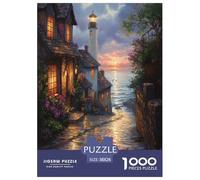 Sunset at The Harbor Puzzle Impossible 1000Pcs Decorazione Per La Casa. Giochi Rilassamento E Intelligence Per Adulti E Ragazzi Da 14 Anni 38x26cm/1000pcs