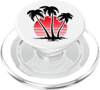 Sunset Beach Palm Trees for Summer Vacation or Holidays PopSockets PopGrip per MagSafe