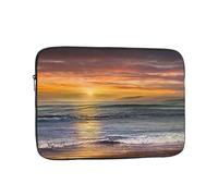 Sunset Beach Stampato Laptop Sleeve per Uomini Donne Antiurto Borsa Del Computer Portatile per Viaggi Ufficio Scuola, Spiaggia al tramonto, 12 inch