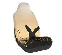 Sunset Bunny Car Seat Cover Easter Rabbit Elastico Auto Seat Protector Universale Fit Veicolo Berlina SUV Camion