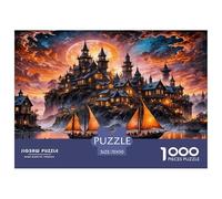 Sunset Castle 1000 Pezzi Puzzle Classici Per Adulti E Bambini A Partire Da 12 Anni Giochi Rilassamento E Intelligenza Ideale Per Amanti Dei Puzzle Esperti - Decorazione Domestica 70x50cm/1000pcs