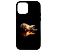 Sunset Chitarra Acustica Scenic Nature Art Chitarrista Musica Custodia per iPhone 12 mini