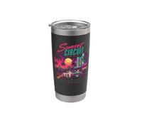 Sunset Circuit, vita notturna retrò a Miami Beach e arte Bicchiere termico in acciaio inox doppia parete