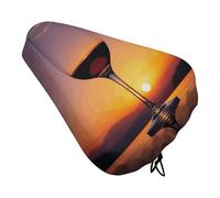 Sunset - Coprisella per bicicletta con coulisse, impermeabile, con coulisse, per pioggia, neve, polvere, mountain bike