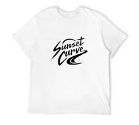 Sunset Curve T-Shirt Tee Funny Band Tee 90'S Julie And The Phantoms M White