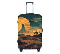 Sunset Desert Journey Travel - Coperture elastiche per valigie da 46-81 cm, Nero , S