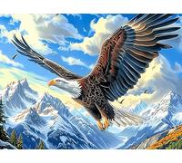 Sunset Flying Bald Eagle Rompicapo 1000 Pezzi Per Regalo Di Halloween Cartone Rigido Per Adulti Magical Cosmic Creatures Tema Horror Per Feste Con Amici Edizione Limitata Top Vendita 1000 PCS/75x50cm
