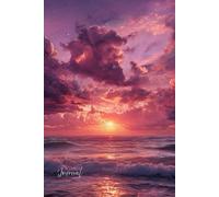 Sunset Glow Journal: A Magical Pink & Purple Sky Notebook with Glittering Sea Reflections
