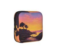 Sunset Glow Print - Borsa per assorbenti igienici, con cerniera, per donne e ragazze
