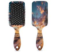 Sunset Hawaii Beach Spazzola per capelli Palma Wet Dry Cuscino D'aria Spazzola per capelli in Plastica Districante Spazzola per capelli per Bambini Adulti Ritorno a Scuola Regalo Donne Uomini