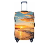 Sunset Hawaii Beach Valigie Copertura per bagagli, Copertura elastica per bagagli con oceano, antigraffio, antipolvere, adatta per bagagli da 56 a 61 cm, Multicolore, S